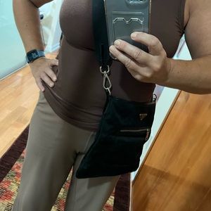 Vintage Prada nylon cross body purse